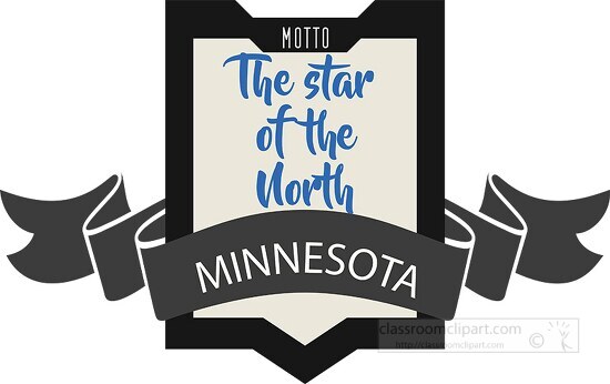 minnesota state motto star of the north clipart