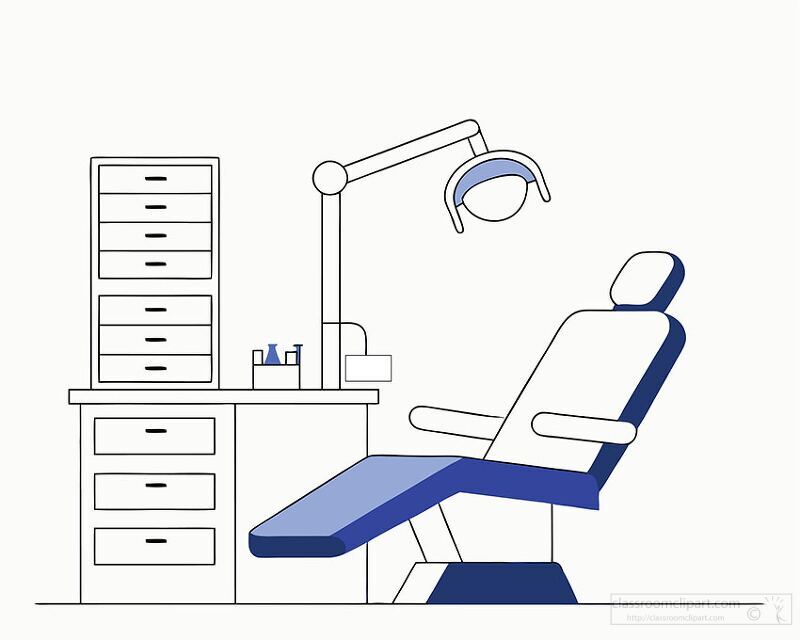 Modern Dentist Chair Illustration