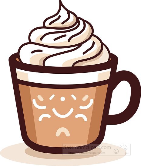 mug with hot chocolate topped with whipped cream 09