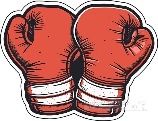 pair of red boxing gloves