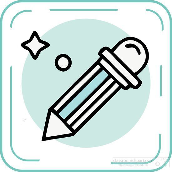 pencil blue line icon