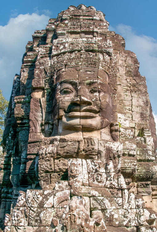 Angkor Thom temple at Angkor in Siem Reap Cambodia