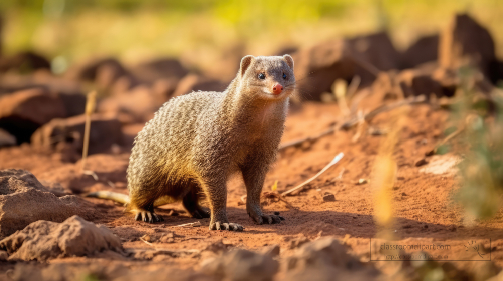 banded mongoose in the wild