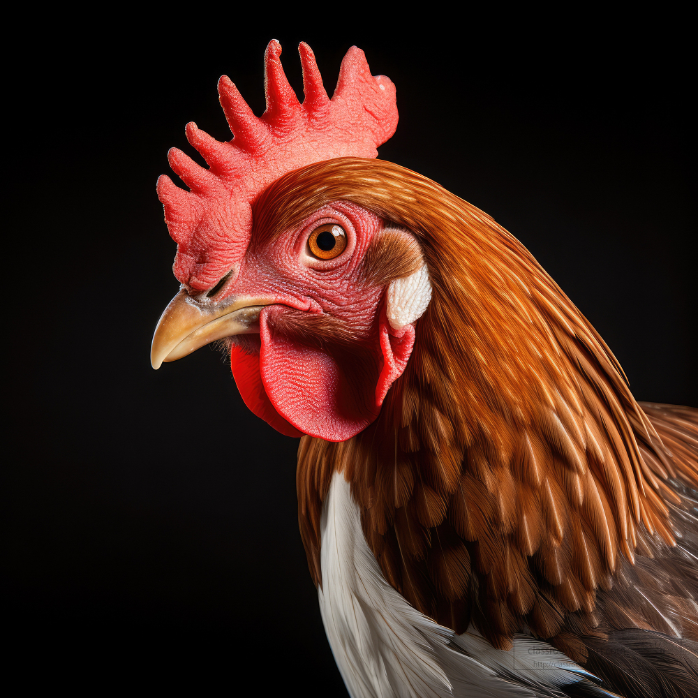 belgian duccle chicken closeup