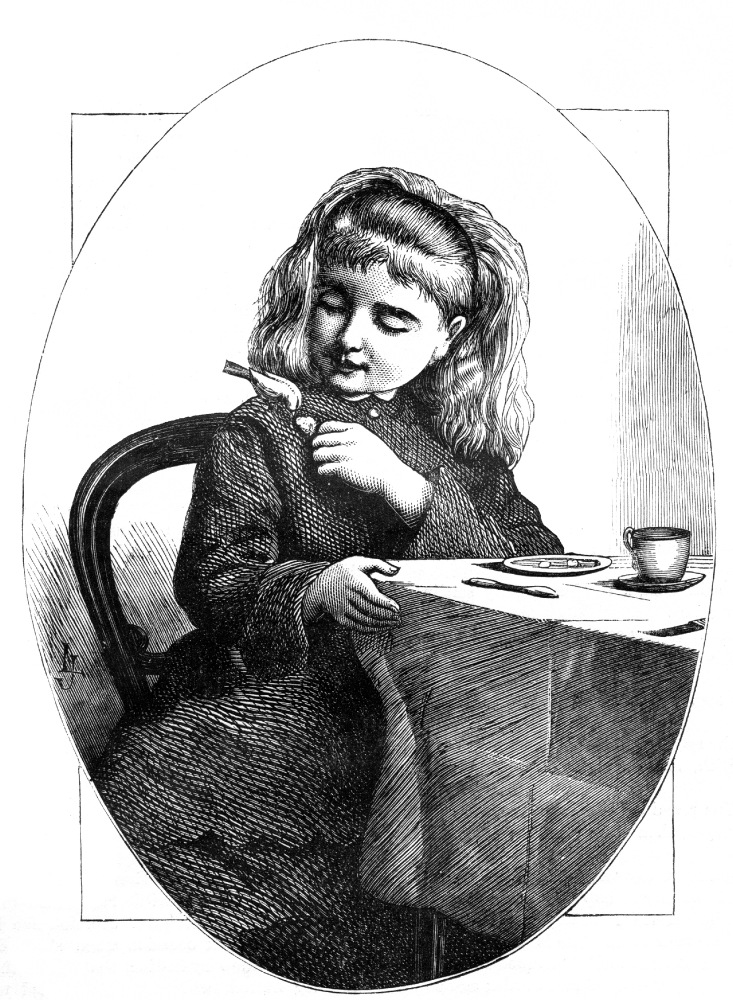 breakfast historical illustration