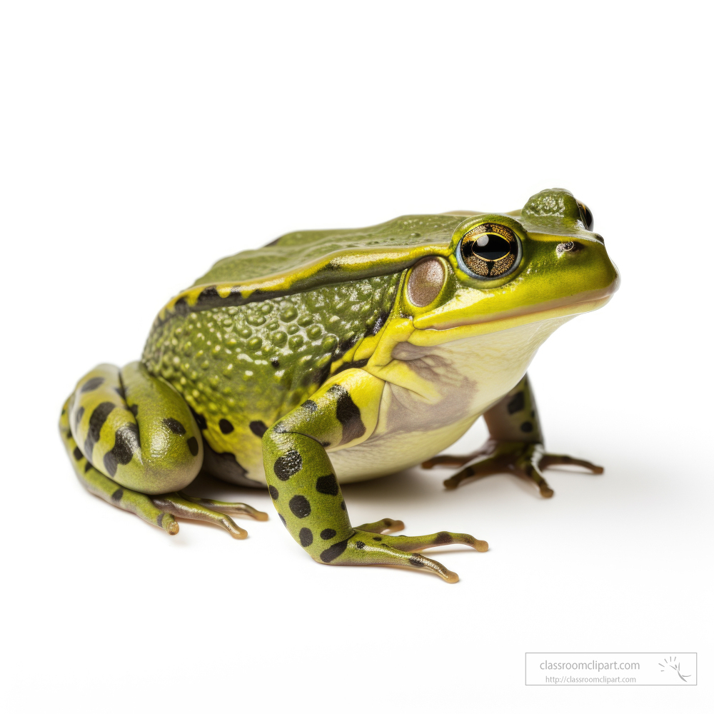 bullfrogisolated on white background