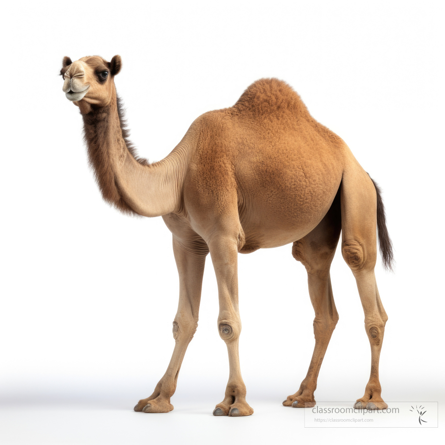 Camel isolated on white background