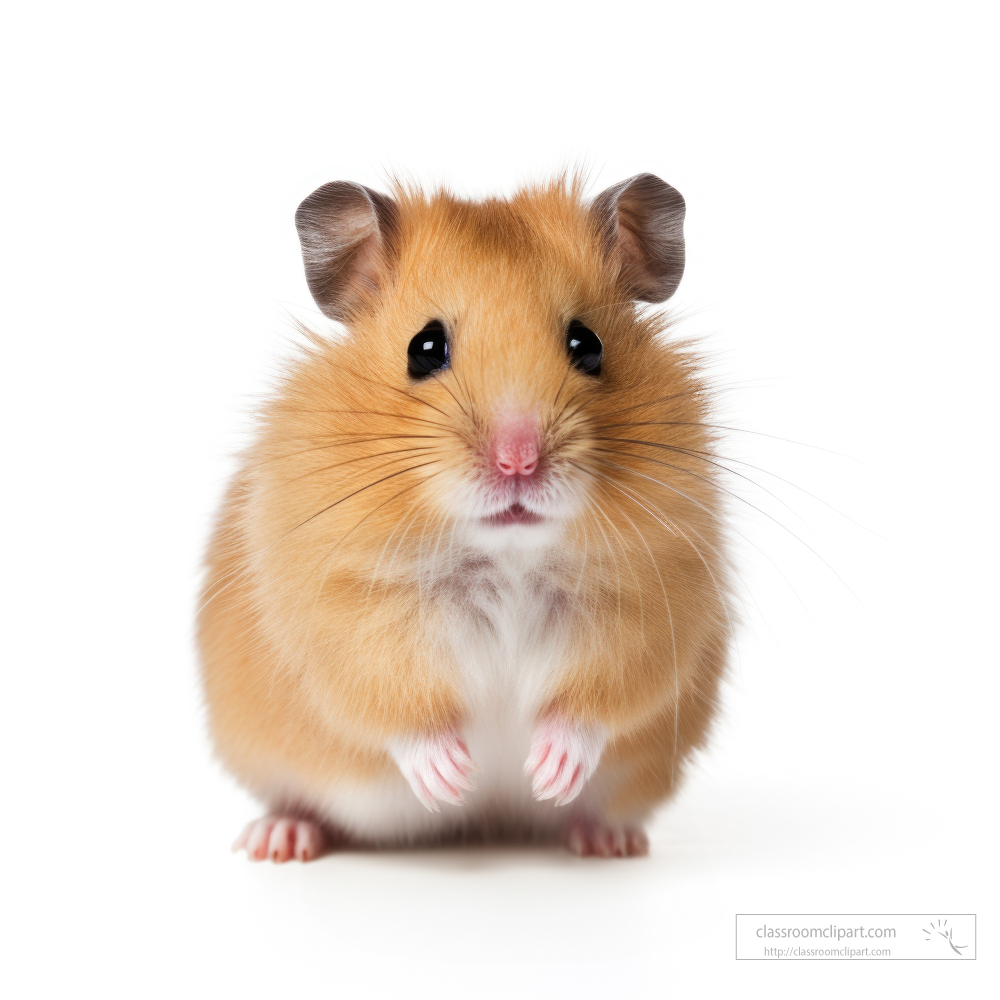 cute Hamster isolated on white background