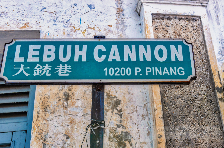 George Town penang street sign