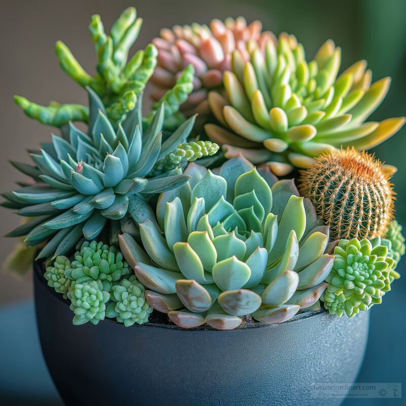 Indoor Succulent and Cactus Arrangement for Modern Decor