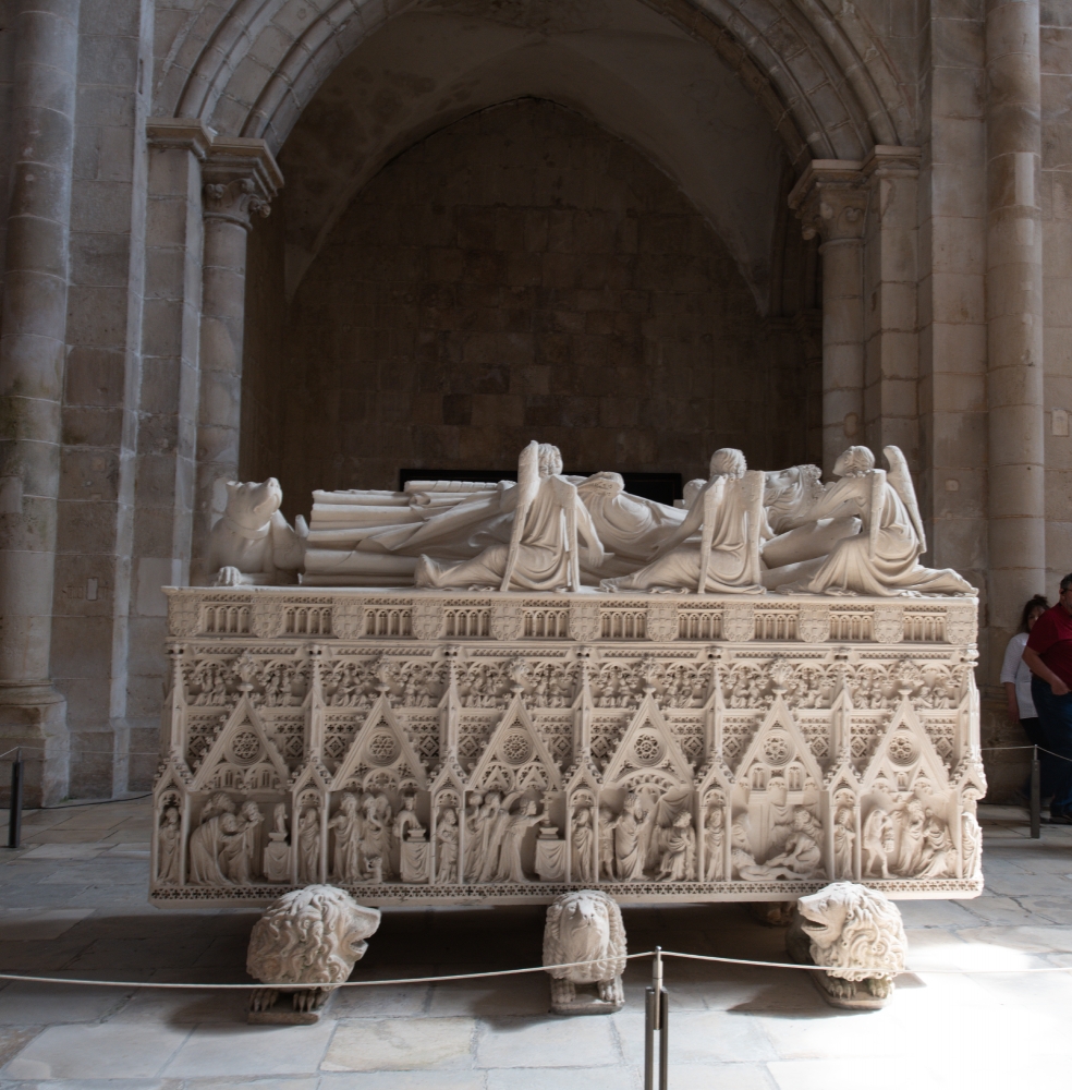 interior of the church alcobaca medieval roman catholic monaster