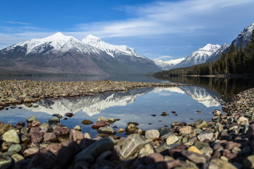 lake mcdonald shoreline montana