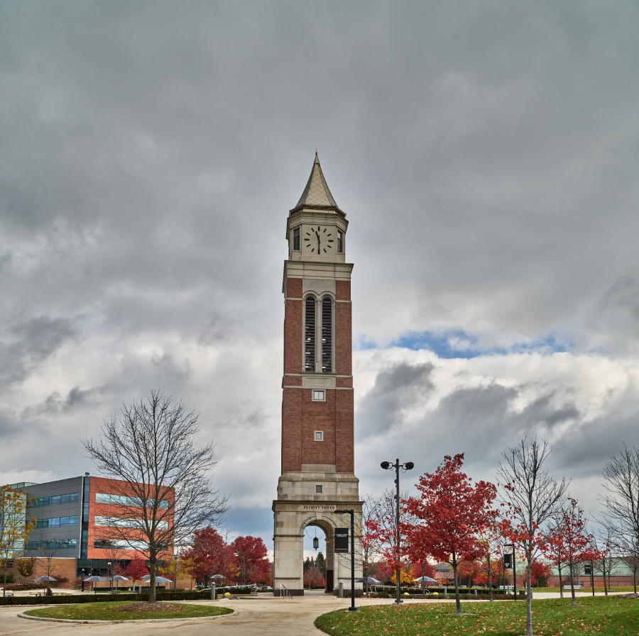 lock tower on the campus of Oakland University in Rochester Hill