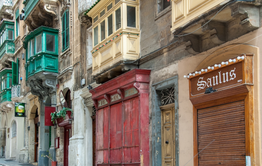 Old buildings in Valletta Malta