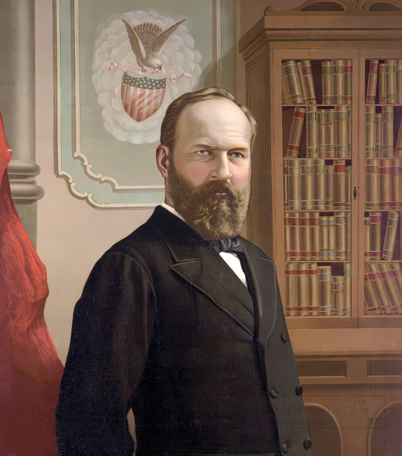 portrait of president james a garfield