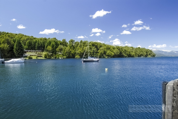 sailboat on the lake in argentina