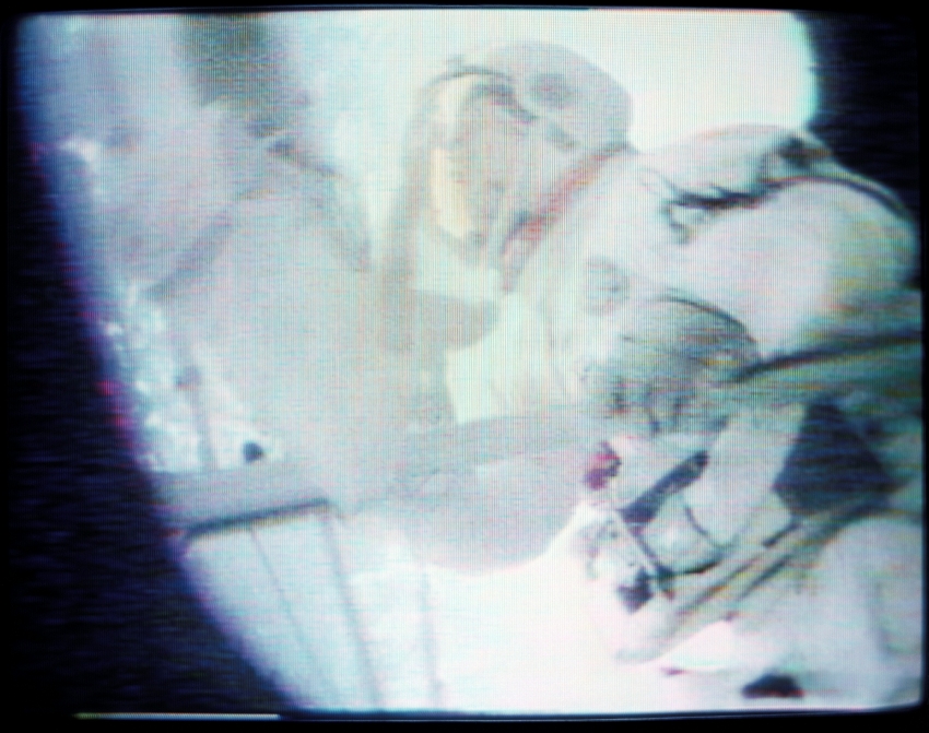 scientist astronaut joseph kerwin performs spacewalk