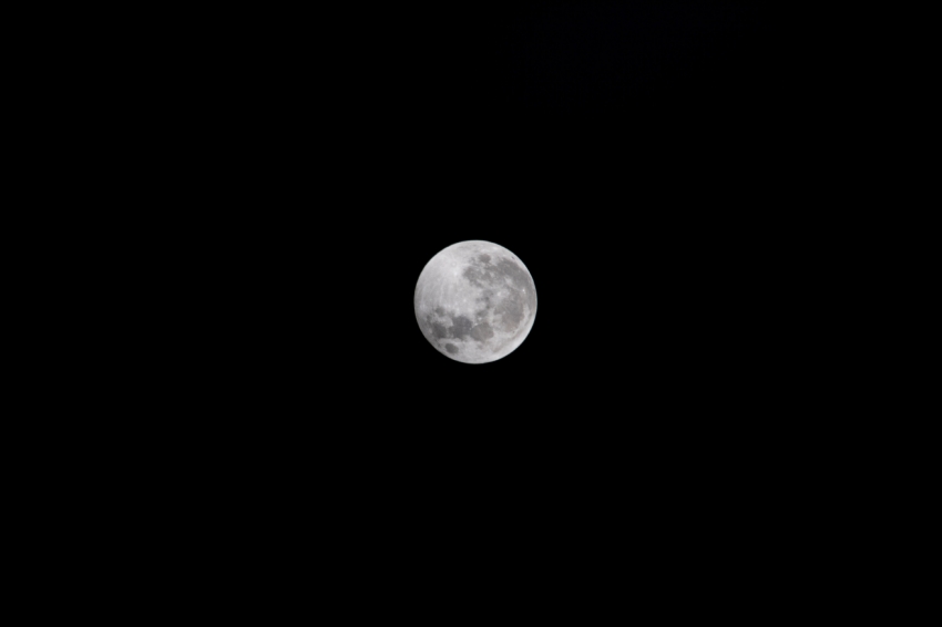 the full moon is pictured before a lunar eclipse