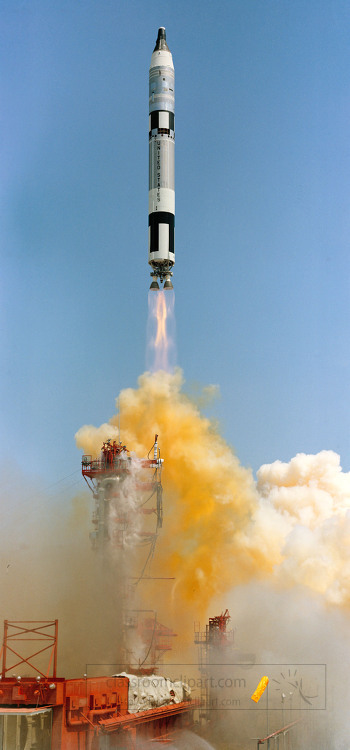 The Gemini Titan 4 spaceflight launches from Cape Kennedys Pad 19