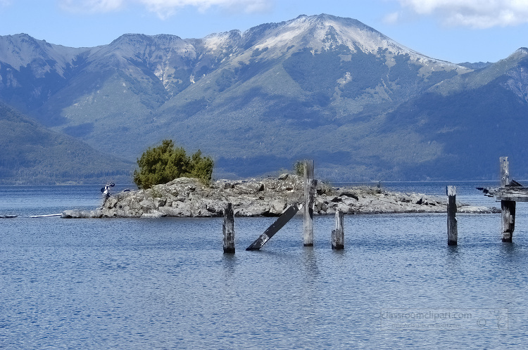 view of mountains and lake argentina