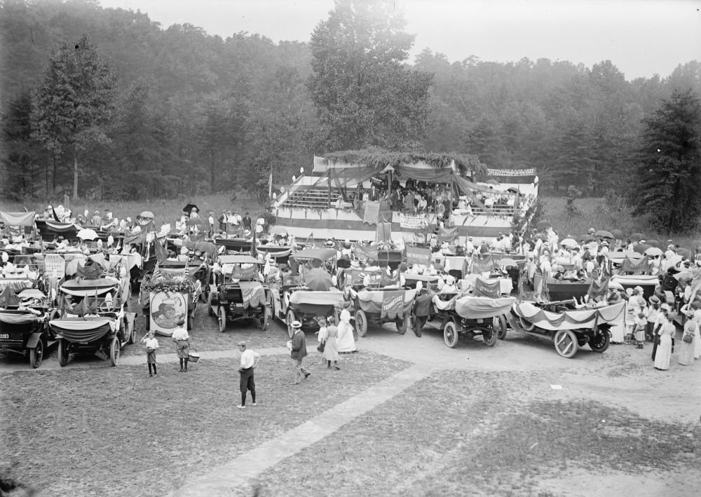 woman suffrage march to senate 1913