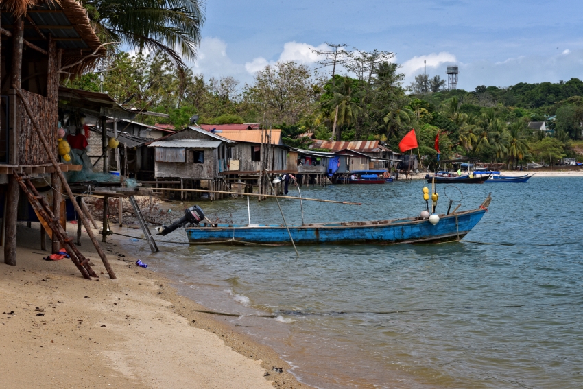 wooden homes on beach langkawi malaysia