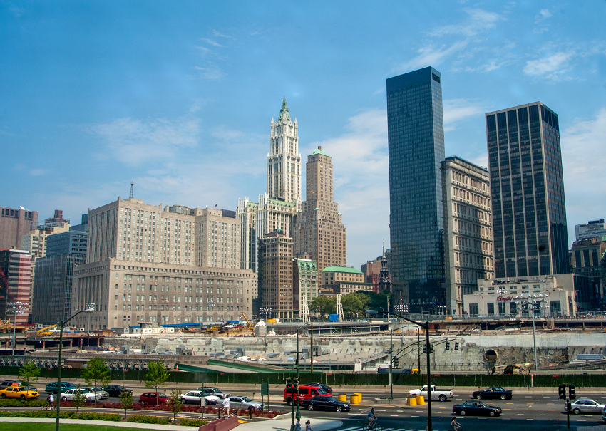 world trade center grounds after 911