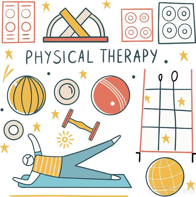 physical therapy rehabilitation clip art