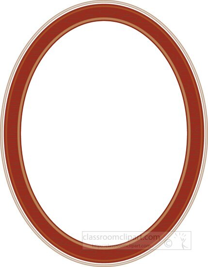 picture frame oval border
