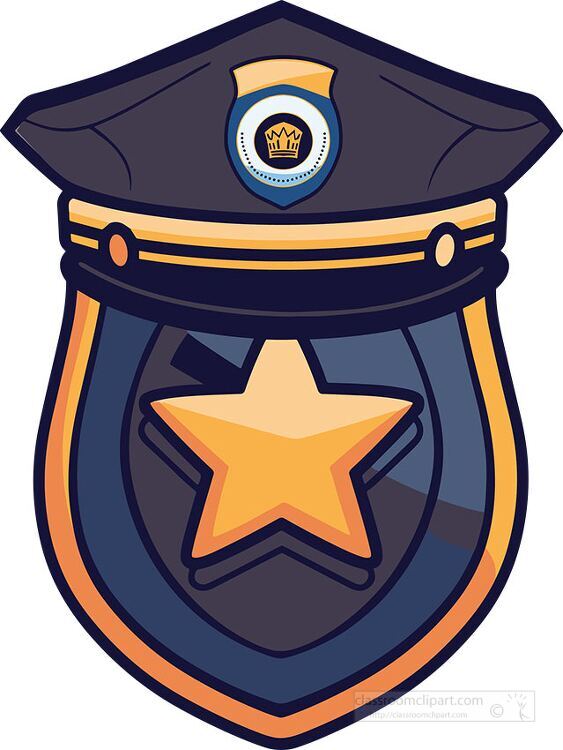police badge with a star