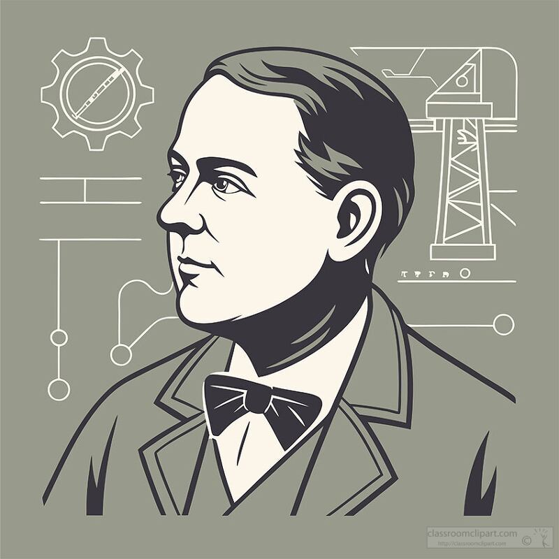 Portrait of Frank Sprague A Historical Innovation Icon