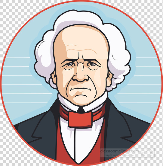 president martin van buren round