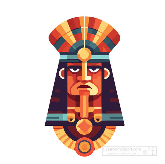 representing an inca god clip art