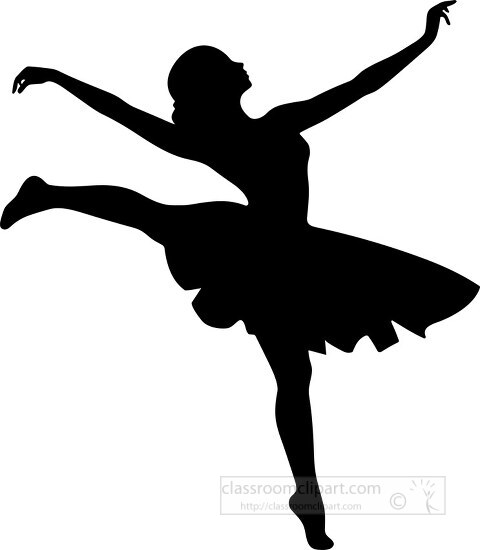 silhouette of a dancer