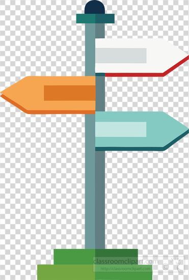 simple geometric signpost transparent png