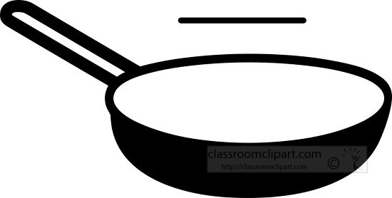 skillet copy black outline clip art