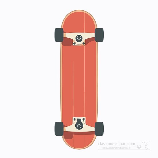 sleek skateboard with a classic design and stylish dark wheels