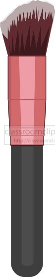 soft bristle makeup brush clipart