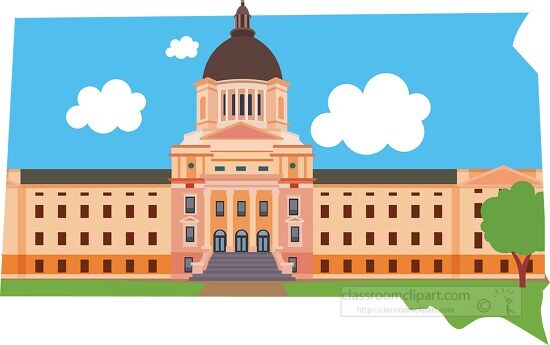 south dakota map united states clipart