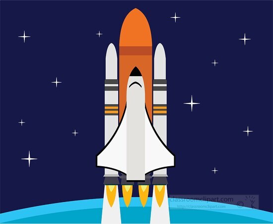 Space Shuttle Transportation Clipart