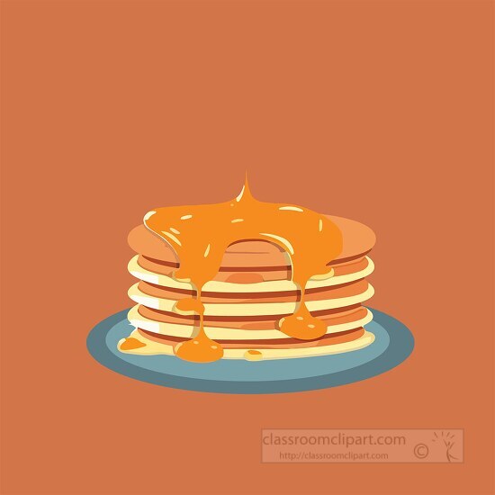 stack of pancakes with syrup