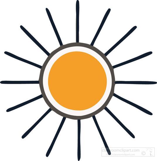 sun with rays weather icon