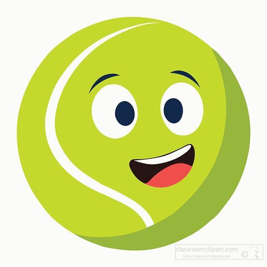 tennis ball cartoon character