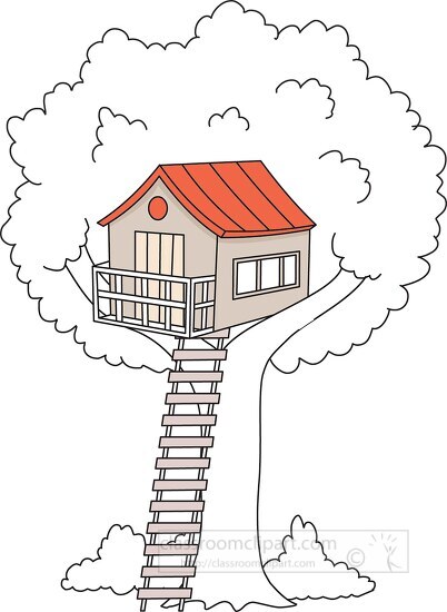 tree house clipart 2