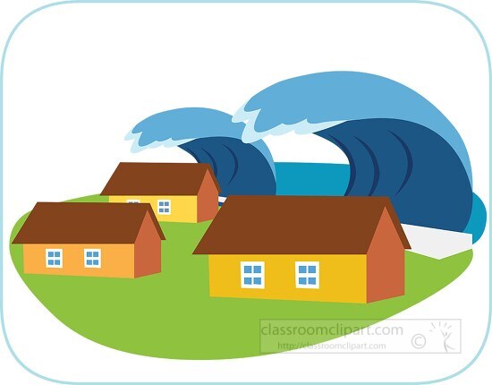 Tsunami Extreme Weather Clipart