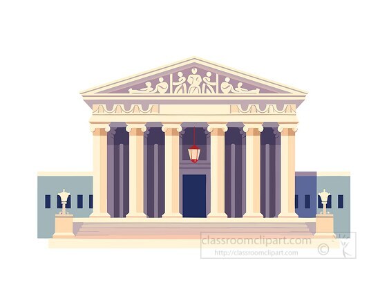 us supreme court building washington dc clip art