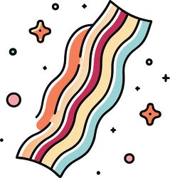 bacon colorful playful icon clip art