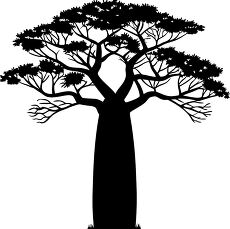 baobab tree silhouette