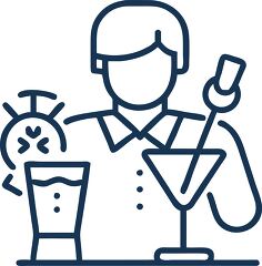 bartender mixing drink icon