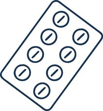 blister pack of pills icon